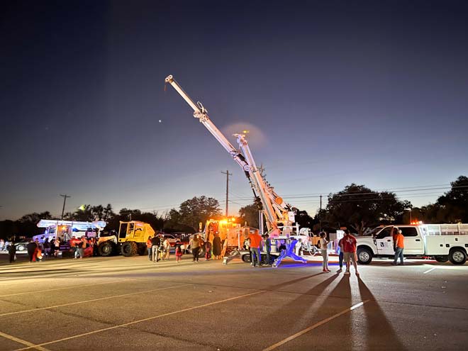 Members explore a variety of vehicles at Trucks and Treats.