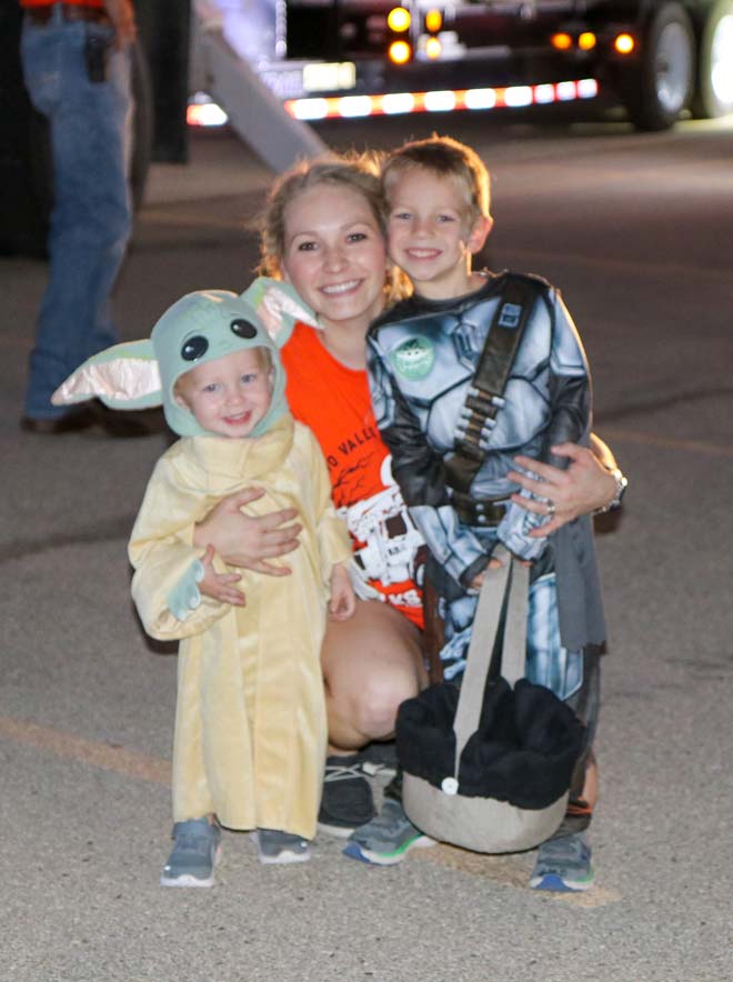 Jessica Morris, CVEC member accounts supervisor, with her sons.